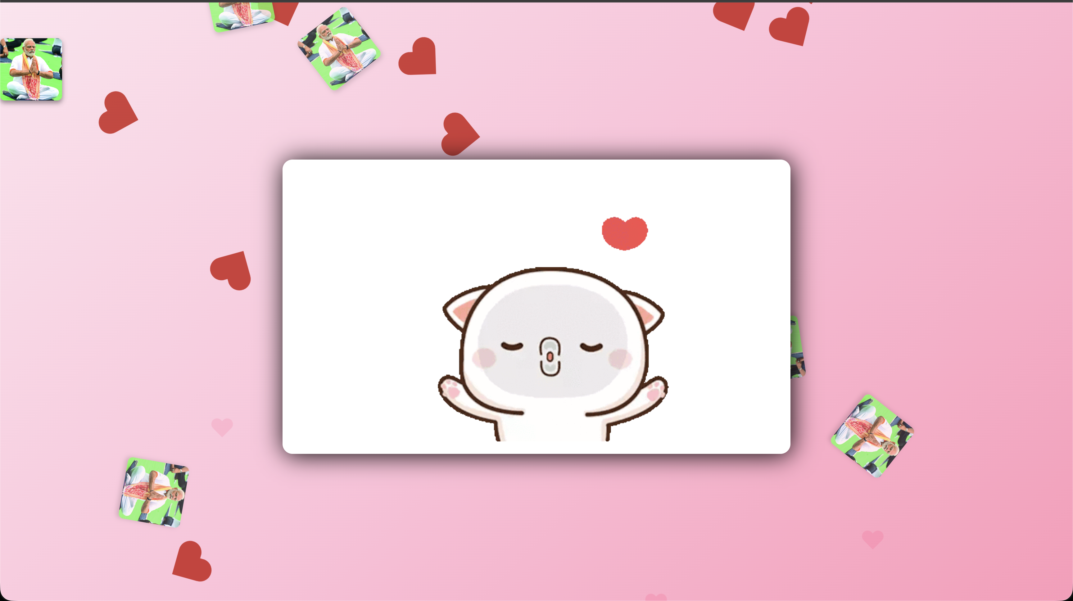 Personalized Valentine message example